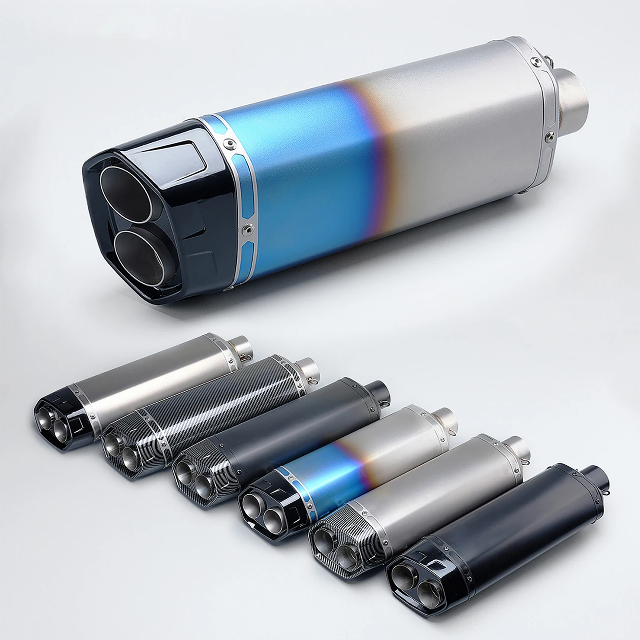 

Universal 51mm Motocross Exhaust Pipe With DB Killer, Stainless Steel For ER6N Z900 Z800 F800GS S1000RR R6 Z400 R25