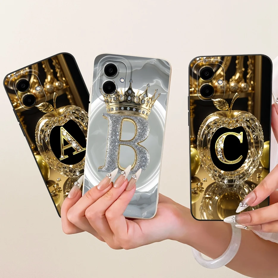 For Samsung Galaxy A06 A07 4G Case SM-A065F SM-A075F New Letters Cover Soft Silicone Case For Samsung A06 A 07 Galaxy A07 Fundas