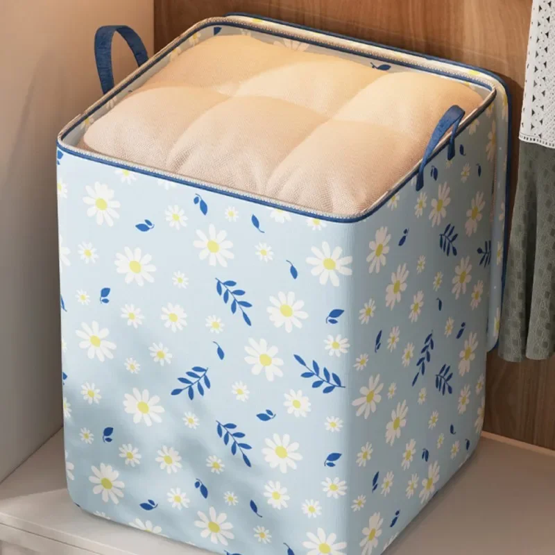 Clothes Storage Bag Household Moving Packing Bag 110/140/180L Large Capacity Quilt Storage Box Portable Wardrobe Storage Bag