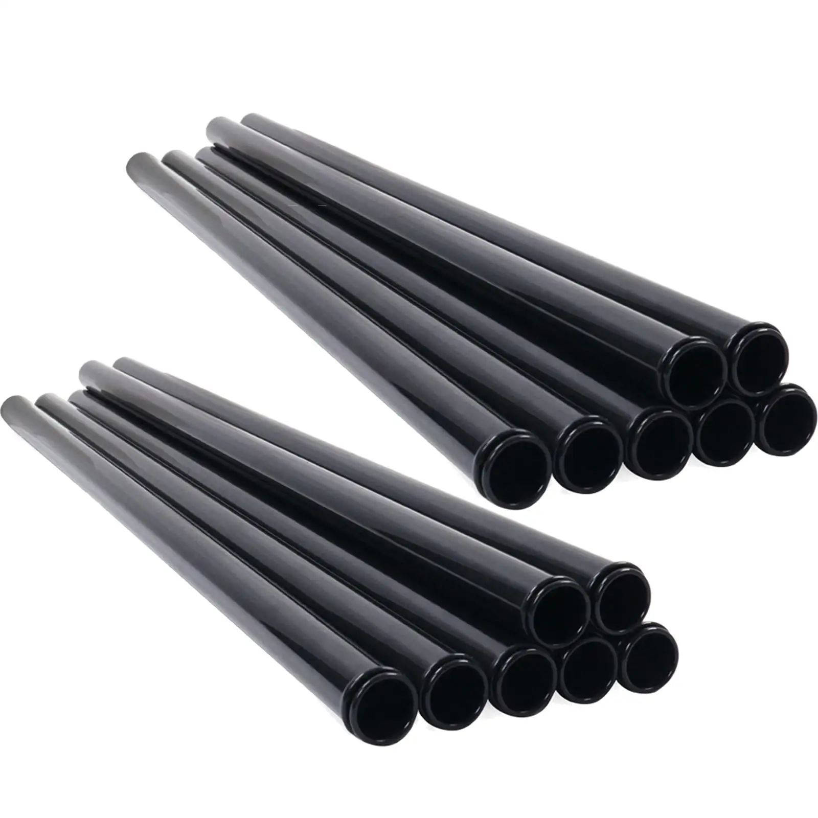 Golf Club Tube Black PVC Protective Golf Supplies Replacement Parts for Golf Bag with Wheels Round Bag