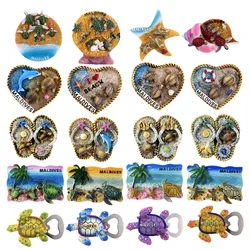 Asia Maldives Customs And Culture 3D Refrigerator Magnets Fridge Magnetic Tourist Souvenir Decoration Articles Handicraft Gifts