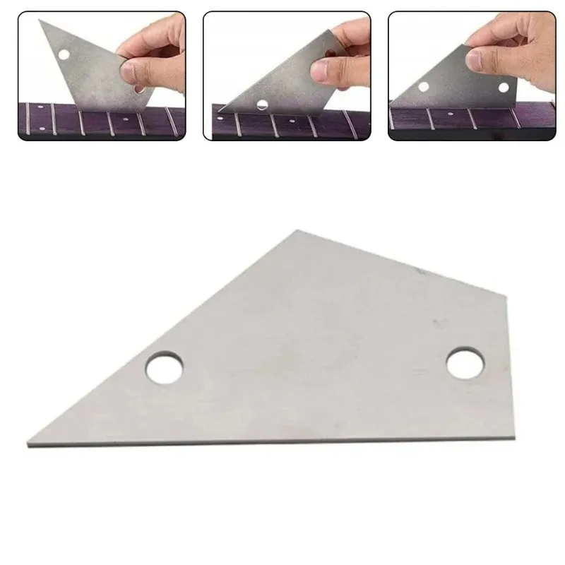 

1pc Guitar Fret Rocker Level Tool Guitar Measuring Ruler Stainless Steel Luthier Tools Acoustic Electric Guitar