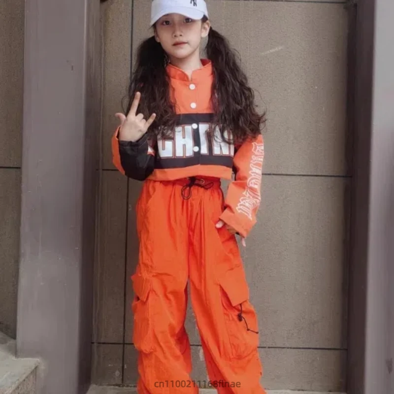 زي رقص الشوارع للأطفال، مجموعة بدلة رقص الجاز الرائعة والوسيم للدراجات النارية، ملابس عصرية الهيب هوب للأولاد والبنات