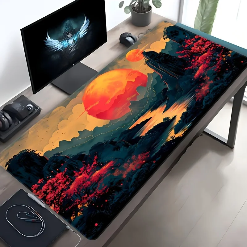 

General Cloth Mouse Pad Rectangle Shape Multi-Function Non-Slip Base For Office Home Gaming Study Travel Business PC Laptop
