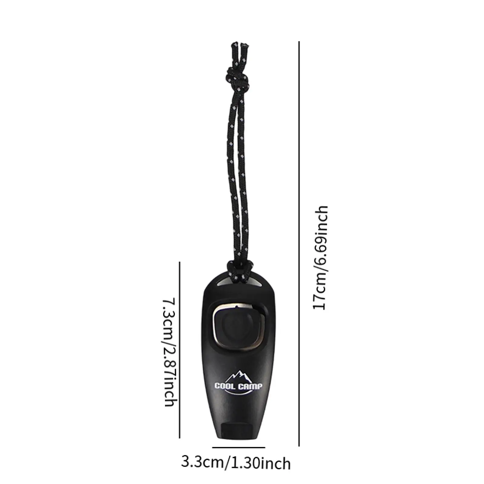 Lightweight PP Outdoor Survival Whistle with High Decibel Alarm for Emergency Hiking Camping Hunting Safety Gear