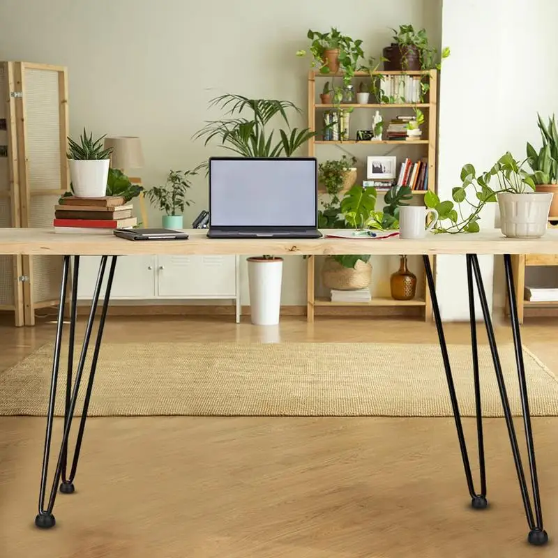

Coffee Table Legs 2X Metal Dining Table Legs Heavy-Duty Feet Base Support For Bench Couch Dresser Furniture Living Room Bedroom