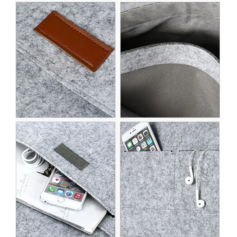 Macbook felt inner bag Laptop and tablet IPAD protective cover 11 12 13 14 15 15.6 16-inch felt bag - view 6