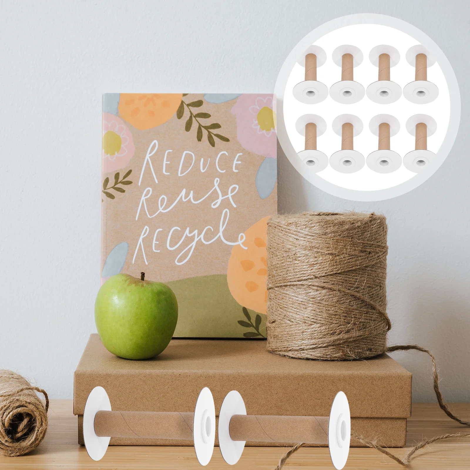 

10Pcs Winding Spools Durable Plastic Paper Lightweight Strong for DIY Sewing Craft Embroidery Bobbins Spools Organizers