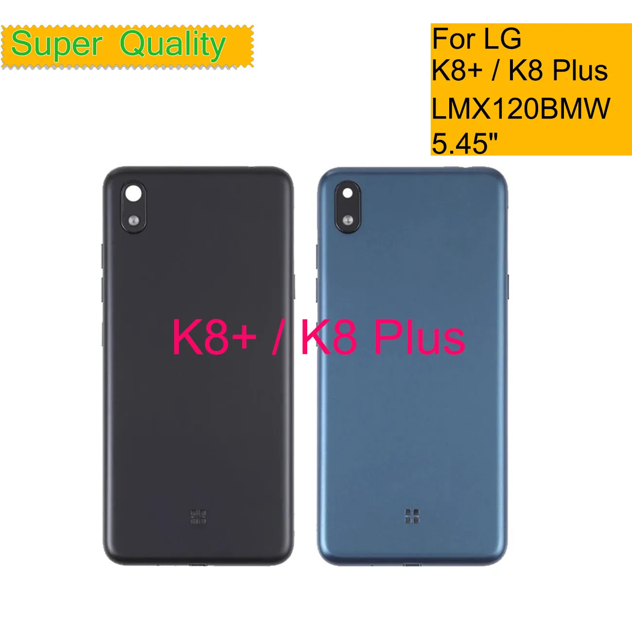 

10Pcs/Lot For LG K8 Plus K8+ Housing Door Battery Cover Back Cover Rear Case Chassis Shell LMX120EMW With Camera Lens