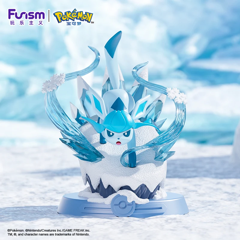 Anime Pokemon Funismo Original aventura Eevee traje familiar caja ciega Jolteon Sylveon colección de figuras de acción modelo niños juguete para regalo