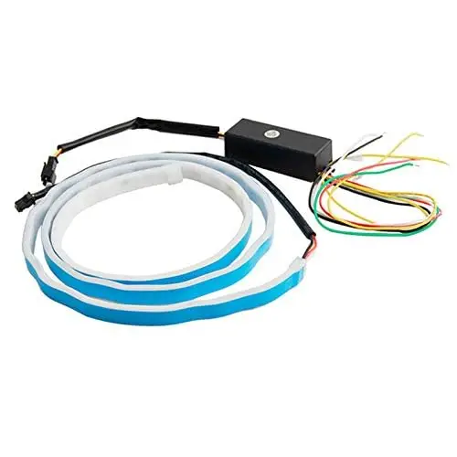 Flow Type Flowing LED Strip Light Car Trunk Drl Side Rear Light White Reversing Red Brake Blue Daytime Lamp Yellow Turn Signal