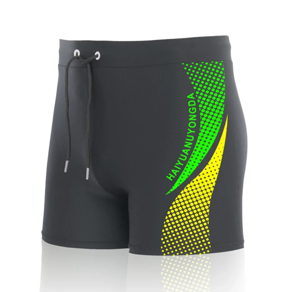 Men Swimming Trunks Quick-drying Beach Shorts Swim Trunks With Drawstring Lined L-5XL Swim Briefs Man Sportswear