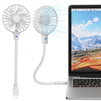 2025 USB Handheld Fan Silent Cooling Power Bank Portable Wireless Mini Play USB Plug Fans With Switch Summer Outdoors and Travel