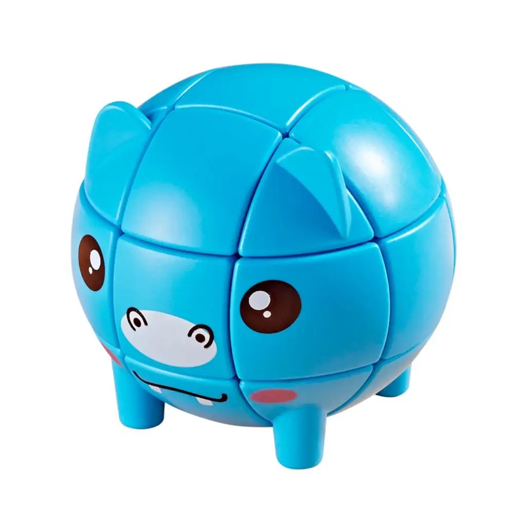 Juguete interactivo, cubo en forma de Animal de tercer orden, cubo de animales de dibujos animados en 3D, cubo de rompecabezas portátil bonito para niños