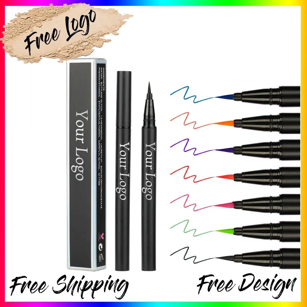 Colored Waterproof Eyeliner with Excellent Customer Service Water Activated Eyeliner Custom Logo Eyeliner Private Label