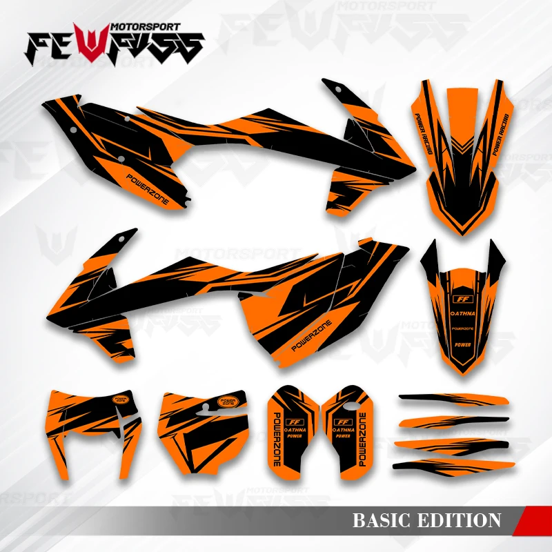 

Fewfuss Graphics Decals Stickers Motorcycle Background Custom For KTM SX SXF XC XCF 2016-2018 EXC EXCF XCW 2017-2019 005