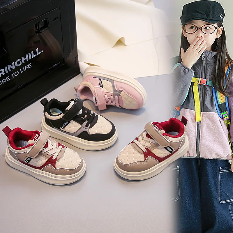 

Детские повседневные баскетбольные кроссовки для студентов, кроссовки с мягкой подошвой, осень 2023, новая детская спортивная обувь, удобная нескользящая обувь