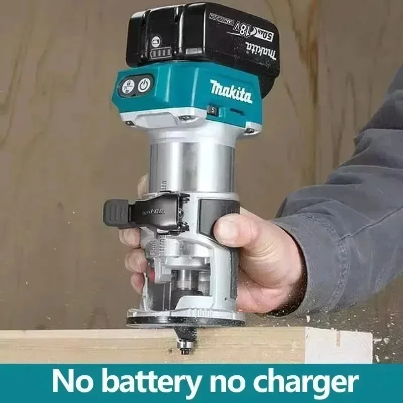 Makita DRT50 Cordless Trimmer Rechargeable Trimming Machine Brushless Slotting Tool Milling Woodwork Engraving Machine image 3