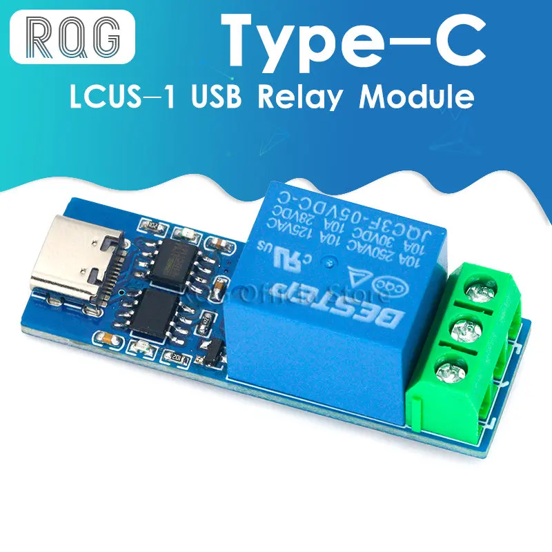 Interfejs TypeC LCUS-1 moduł przekaźnika USB inteligentny przełącznik sterowania USB przekaźnik portu szeregowego