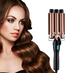 Professional Hair Tools Curling Iron Ceramic Triple Barrel Hair Styler Hair Waver Styling Tools Hair Curlers Electric Curling