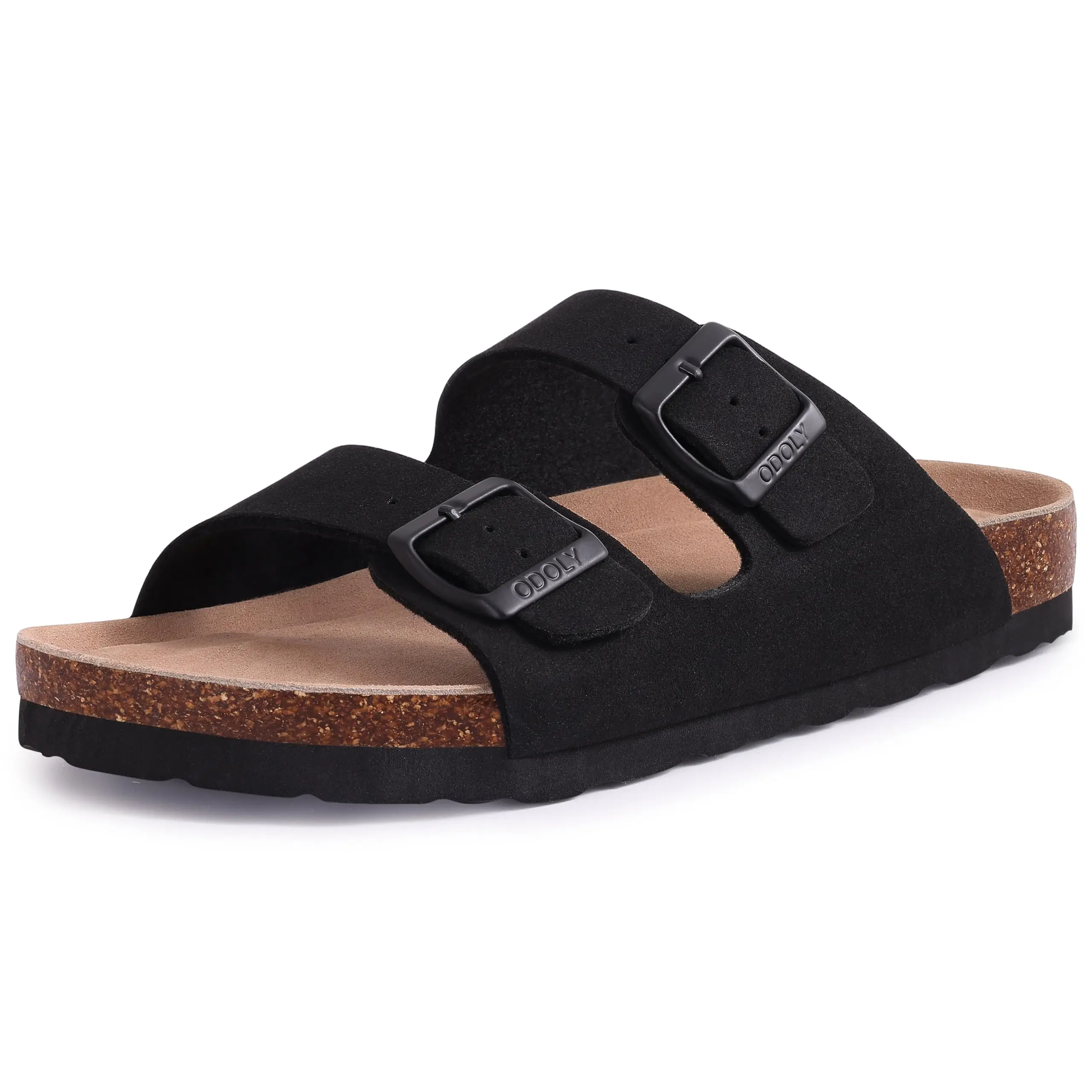 Goosecret New Cork Clogs Slippers Fashion Women Clogs Sandals Women Summer Flat Sandals With Double Buckle Antiskid Beach Slides