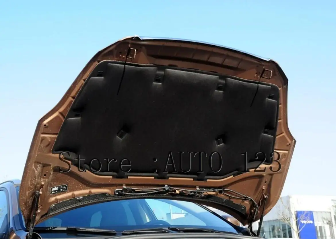2009-2017 for Volvo XC60 Car Heat Sound Insulation Cotton Front Hood Engine Firewall Mat Pad Cover Noise Deadener
