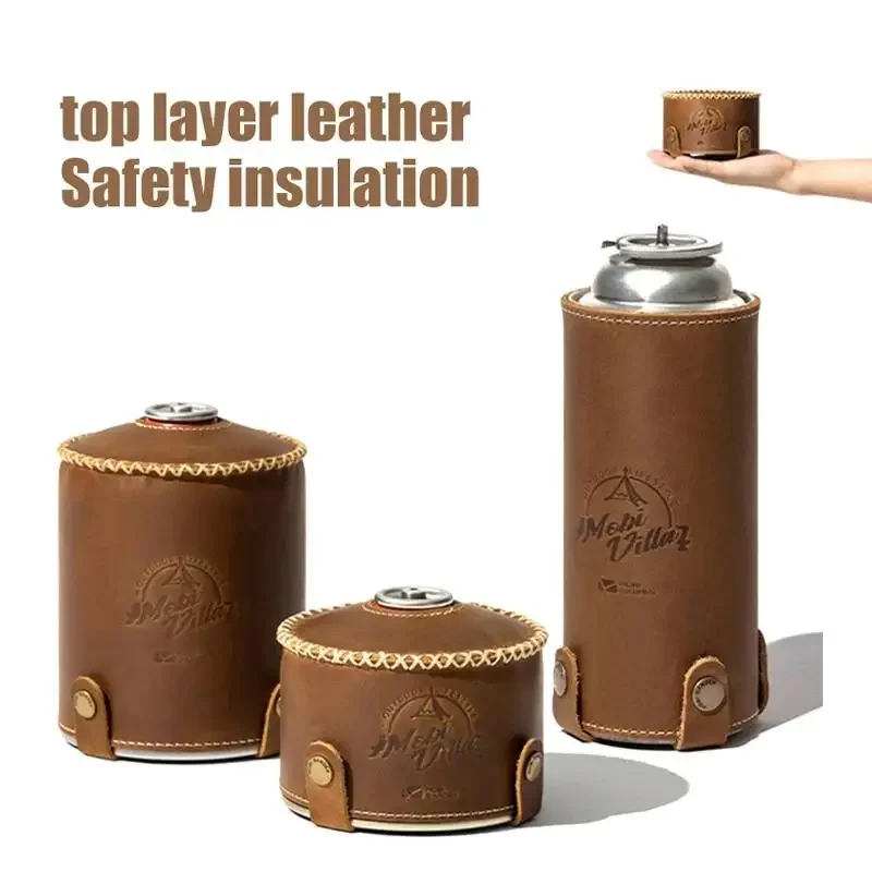 BBQ Gas Canister Protective Cover Xquisite Embossing Camping Gas Tank Case Picnic Fuel Cylinder Protective Bag Outdoor Equipment