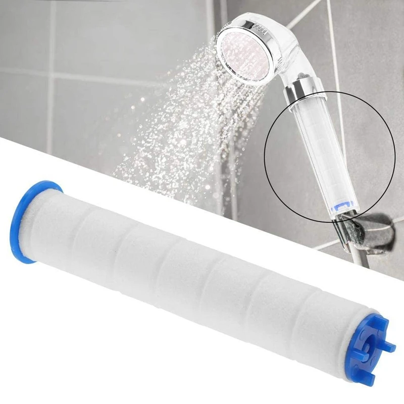 Núcleo de filtro de ducha de mano, purificador de agua para bañera y baño, 5 unidades