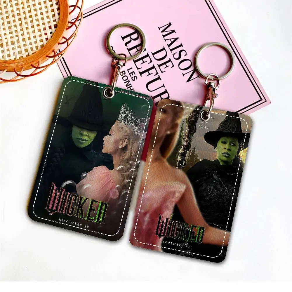 Wicked Movie Canvas Wall Art Print Cute Cartoon Inteated Elevator Card Acc Control Card Keychain Protective Cover Gift Keychain
