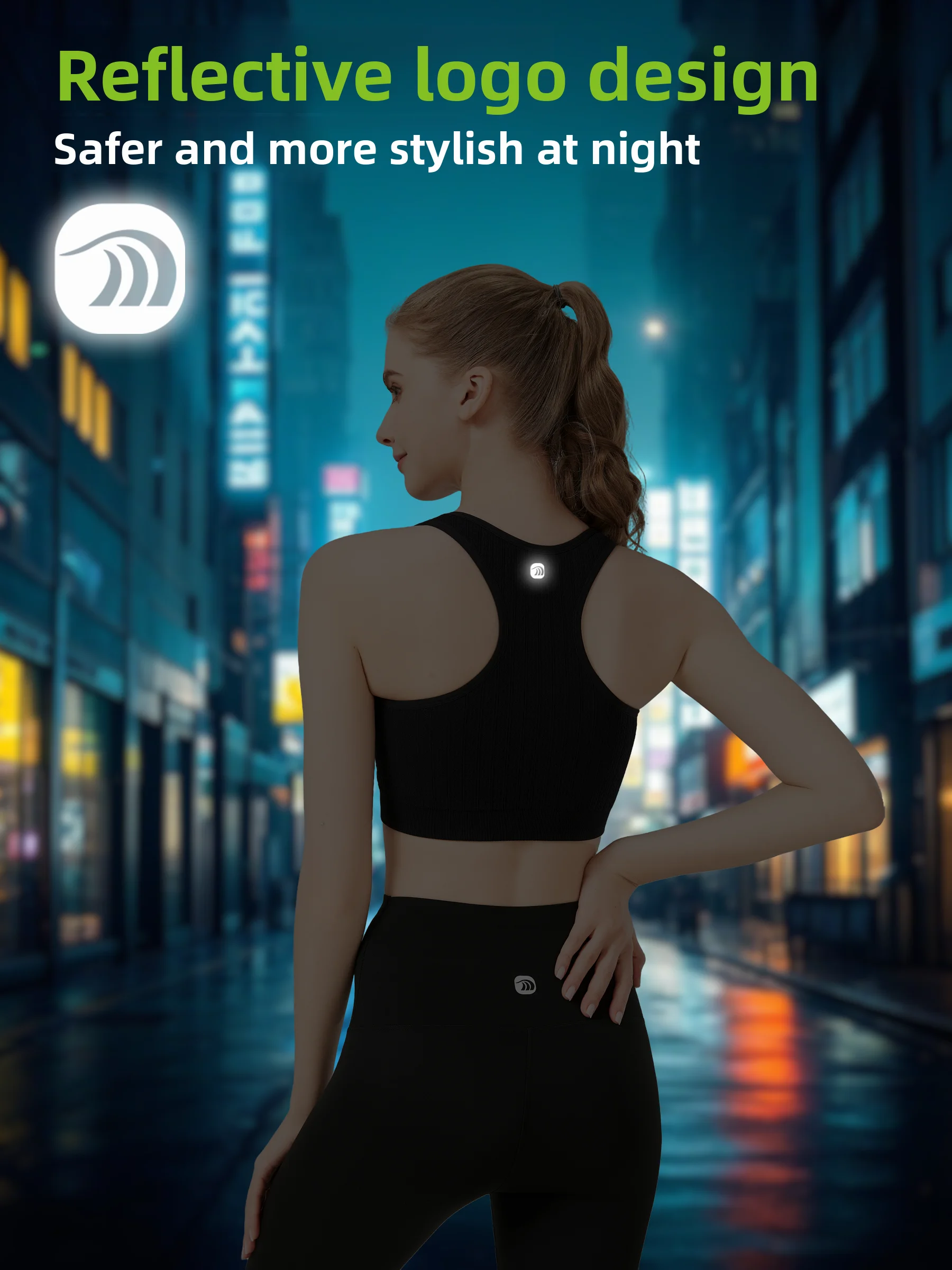 アニオ アウトドア スポーツ ベスト フィットネス 下着 ランニング ブラトップ アウトドア ウェアラブル ヨガ服 通気性 高弾性 ナイロン