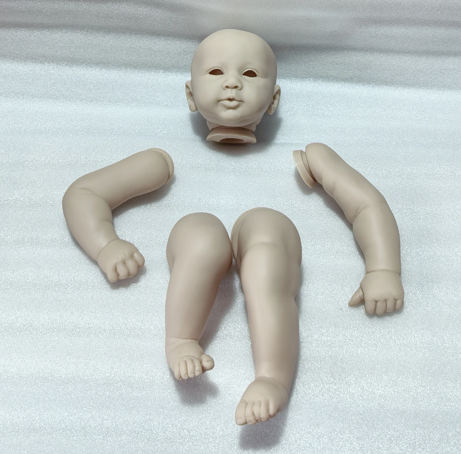 

NPK 21-дюймовый комплект куклы Reborn для новорожденных, реалистичный, мягкий на ощупь, свежий цвет, незавершенные детали куклы для игрушек «сделай сам»