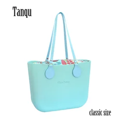 2021 New AMbag Obag O Bag Style Waterproof Classic Big EVA with Colorful Zip-up Inner Long PU Leather Handles Women DIY Handbag