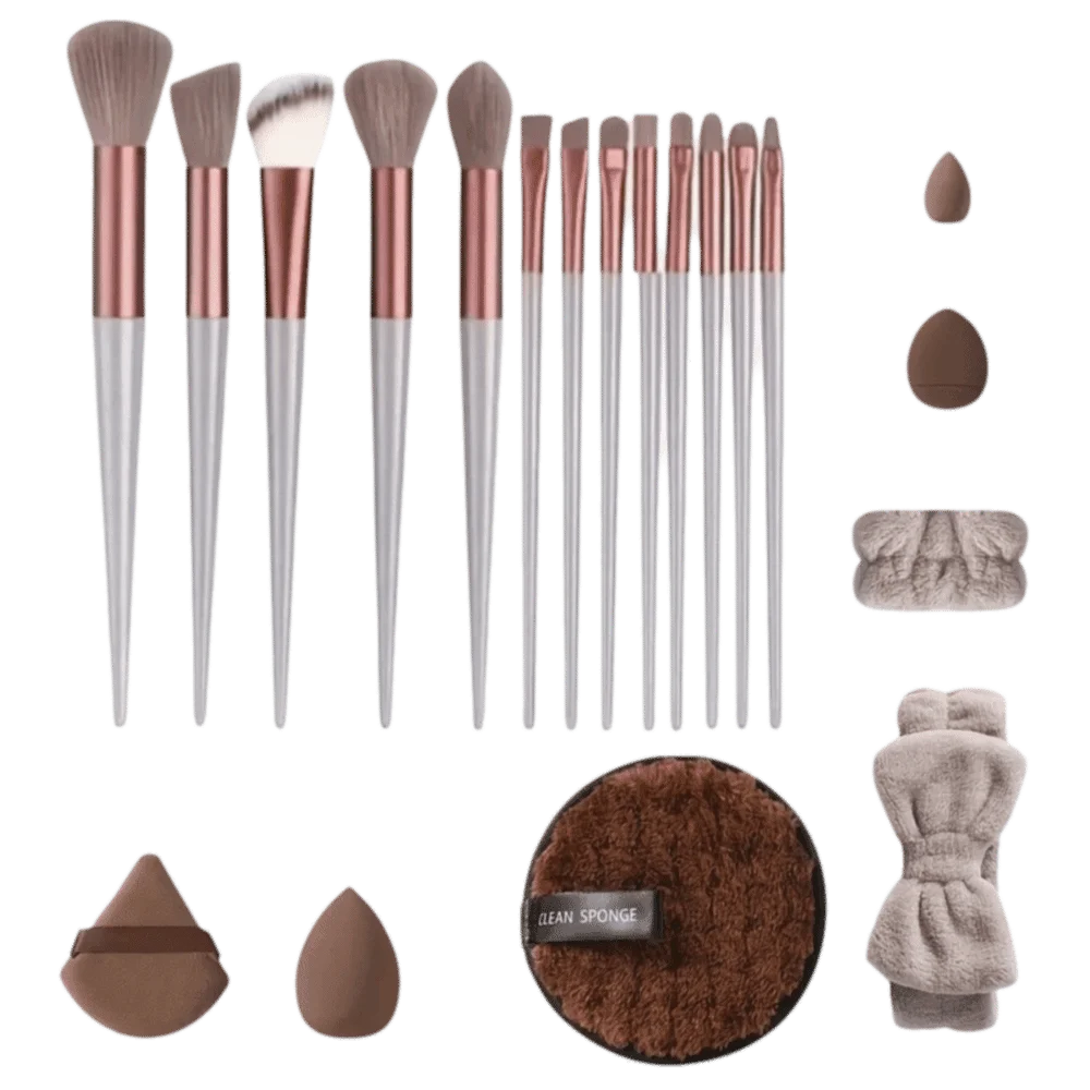 33-teiliges Make-up-Pinsel-Set mit weichen Borsten, hochwertige, flauschige professionelle Make-up-Pinsel, komplettes Set für Anfänger, Konturpinsel – Detail 7