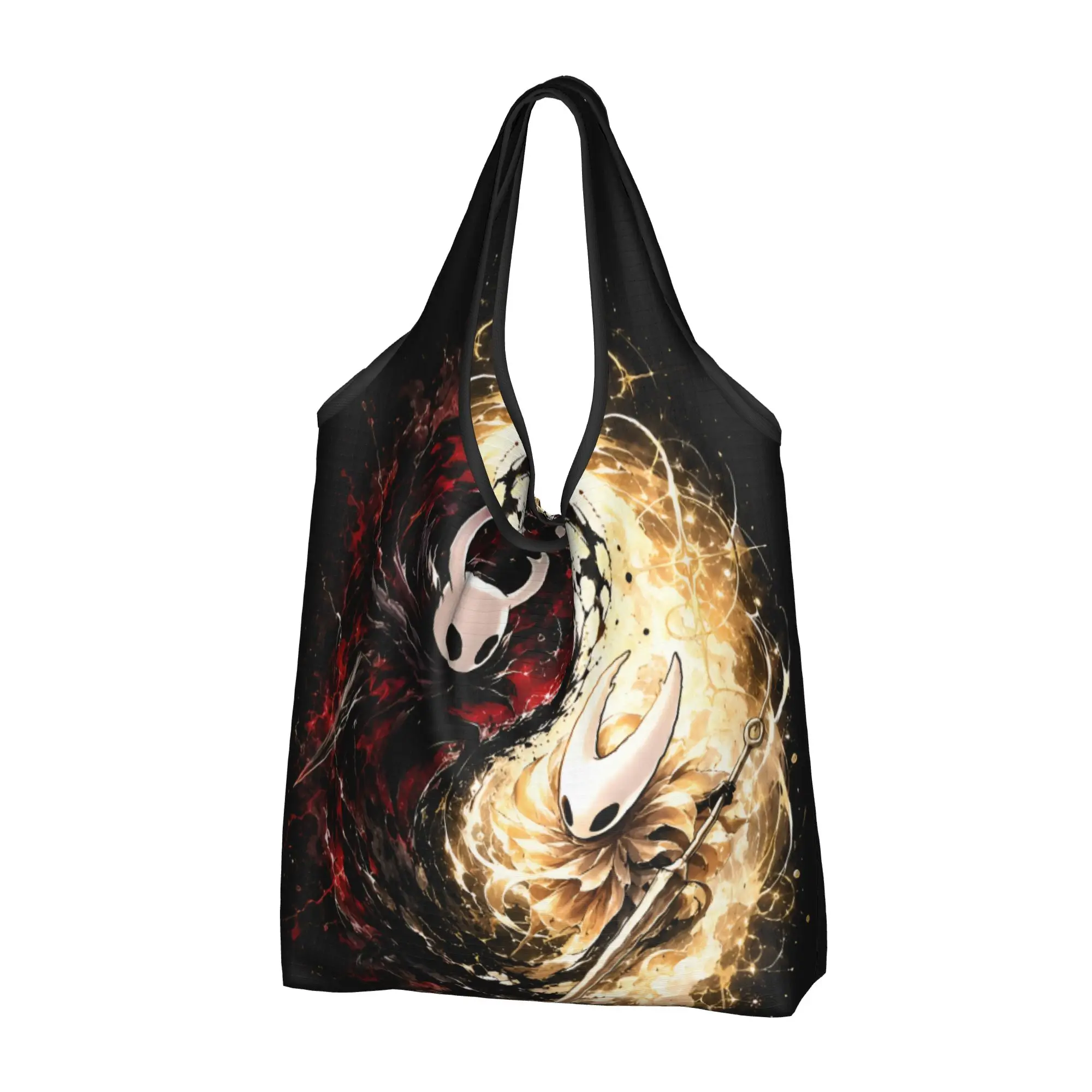S-Silksonges Cartoon Game Grocery Shopping Tote Bag Women Kawaii Hot Comic Shopper Shoulder Bag Big Capacity Handbags