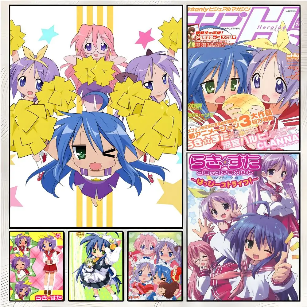 comedy anime l-lucky Star Poster Superior Home Space  Indoor Decorative Art & Home Decor
