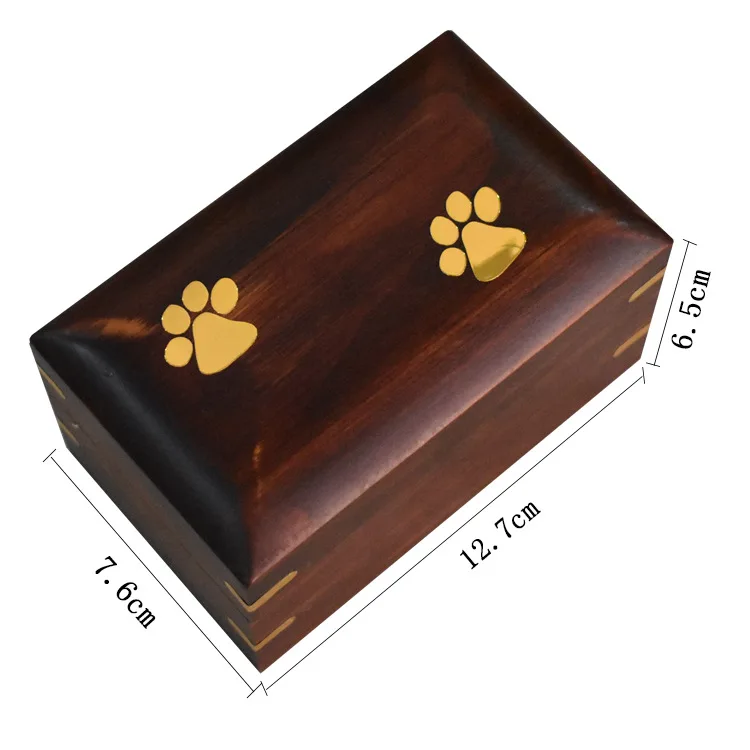 Urn Cat Pet Dog Urns Memorial Cremation Box Keepsake Wooden Resistant Wear Ceramic Lovely Accessory Compact Household Convenient