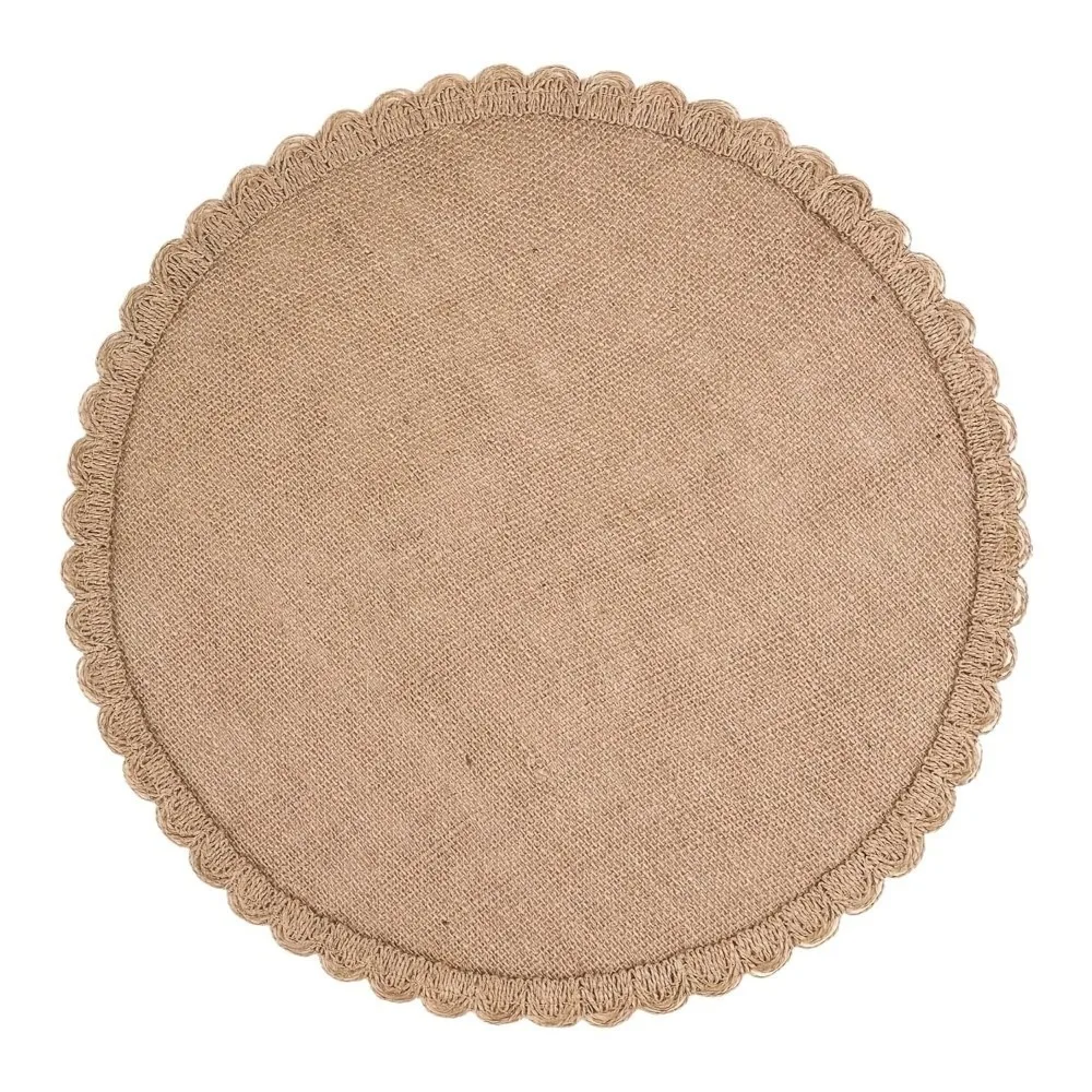 Set de table rond de style bohème pour la maison, lavable, antidérapant, résistant à la chaleur, min