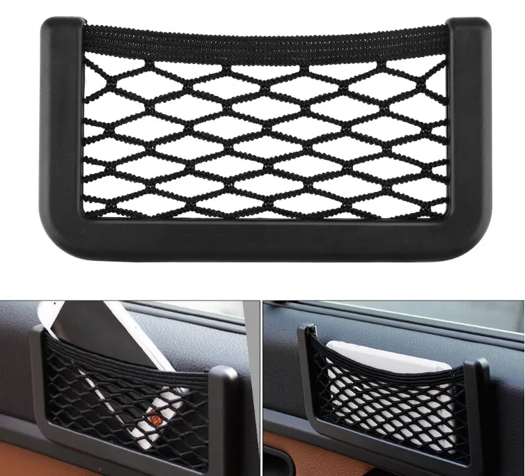 Fishnet attached to the glove box Phone Holder 15*8 cm