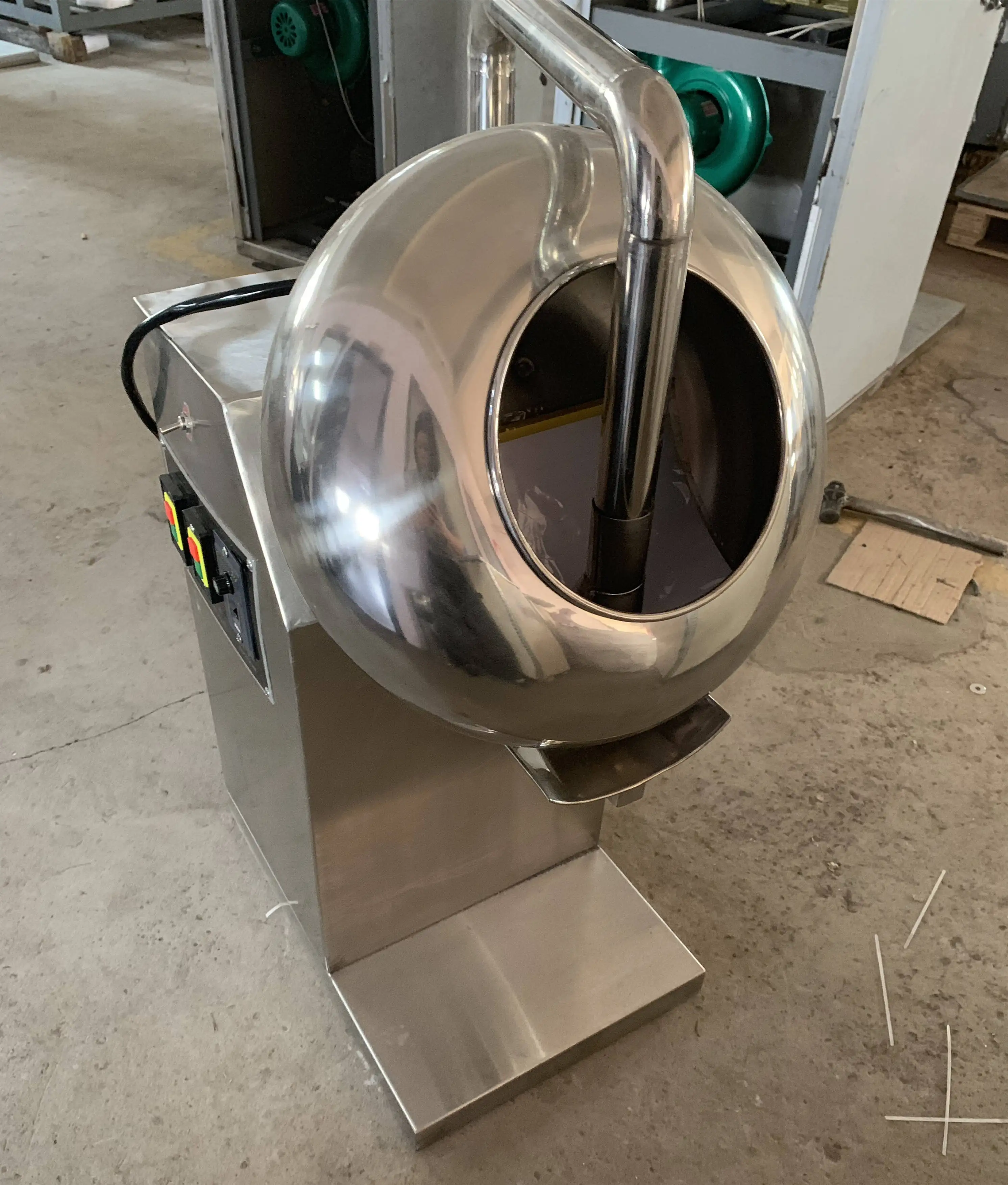 Fully Automatic Chocolate Bean Sugar Coating Machine for Bakery Use for Sale