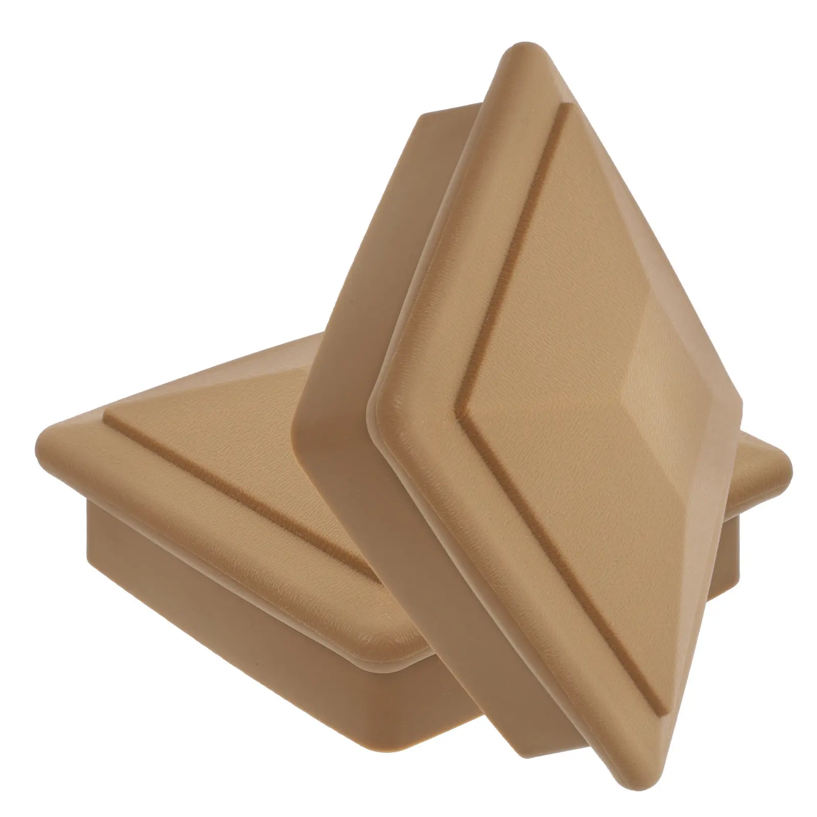 2Pcs Pyramid Post Caps Vinyl Waterproof Fence Post Cover Deck Garden Mailbox Outdoor Fence Caps Protective Finisher