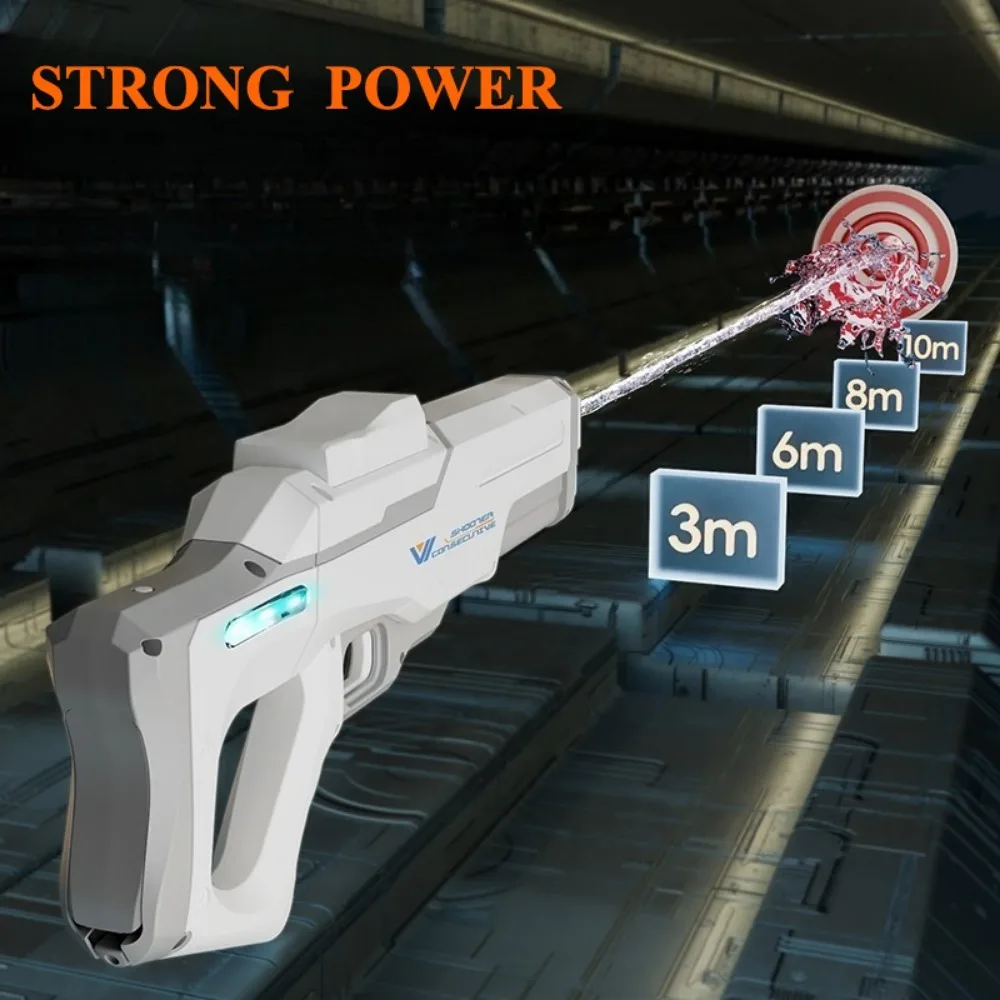Powerful Auto Water Absorption Electric Water Gun Long Range Shooting Summer Pool Fighting Toy Children's Birthday Gifts
