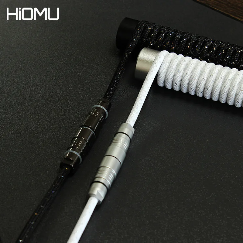 CO6 Magnetic Switch Keyboard Data Cable Custom Spiral Type-C Keyboard Aviation Cable 8K Game Mechanical Keyboard Accessories