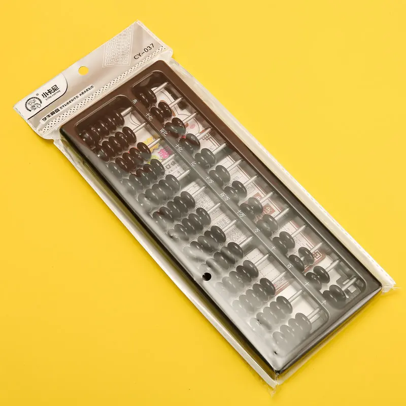 7 حبات 13 صفوف المعداد البلاستيك القياسي المعداد الصيني آلة حاسبة الرياضيات أجهزة التدريس أداة العد للمبتدئين