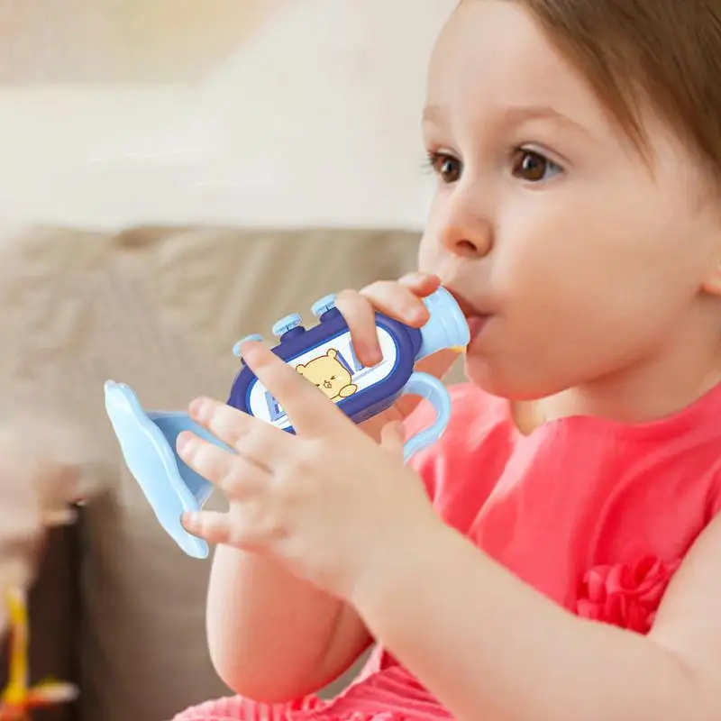 Tromba per bambini Divertenti strumenti musicali Creatori di rumore Strumenti musicali educativi precoci per bambini Tromba Giocattoli per