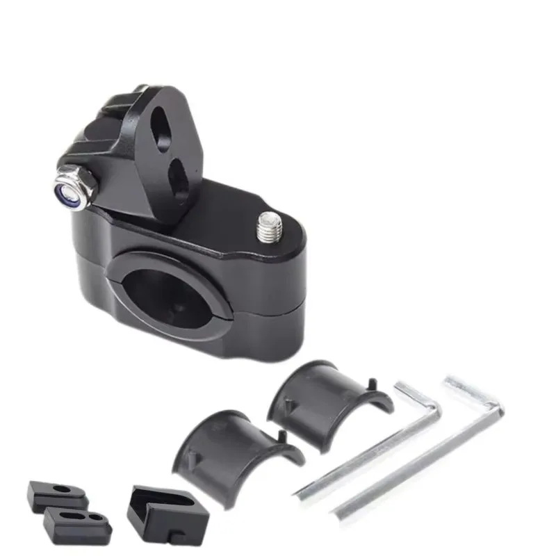 

Pkx For Motorcycle Fog Lights Mount Bracket Clamp Aluminum Alloy Motorcycle Auxiliary Lights Bracket 360 Degree Universal LED