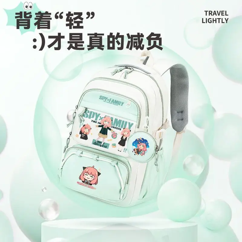 Spy X Family Boys Girls, Large Capacity Backpack For Primary And Secondary School Students, Aniya Anime High-Value Double Ani
