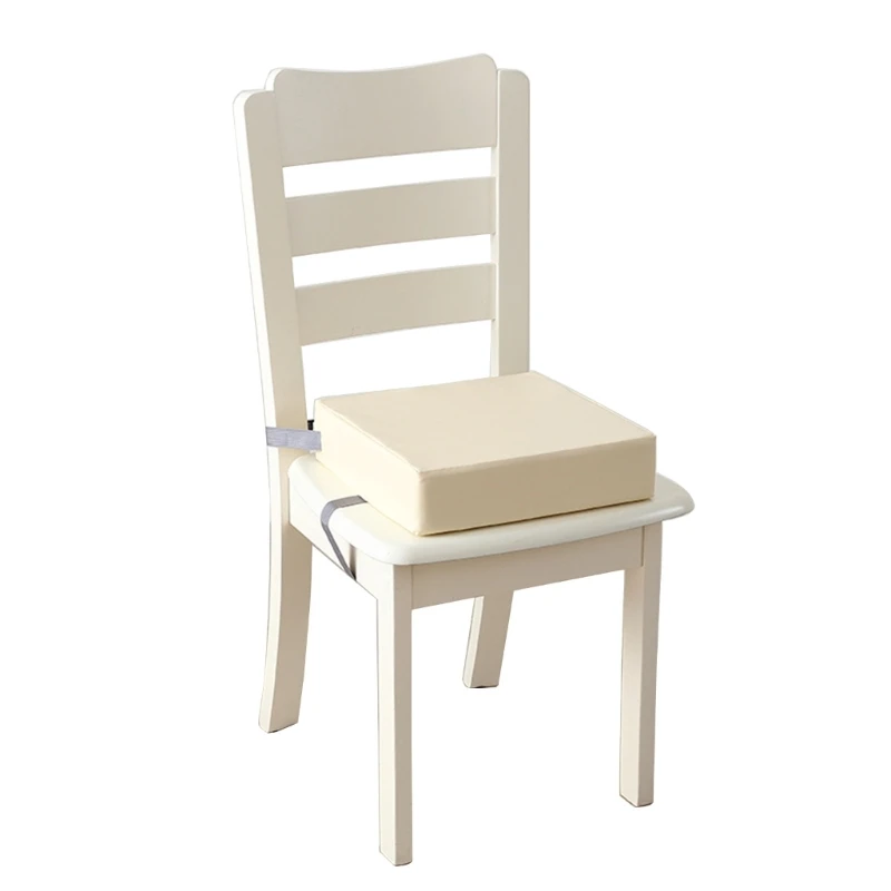 Cojín asiento PU impermeable para trona, comedor, cojín creciente D5QA