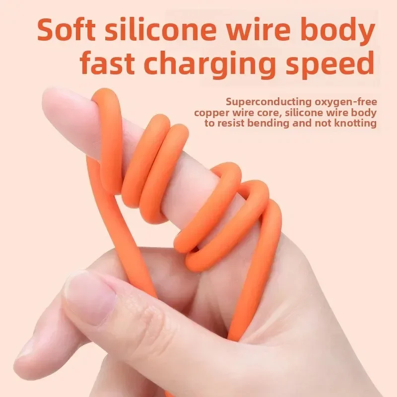 Venta caliente 120W carga súper rápida adecuada para Geeks uno a tres Cable de datos Apple Android Huawei cargador USB cabezal de carga