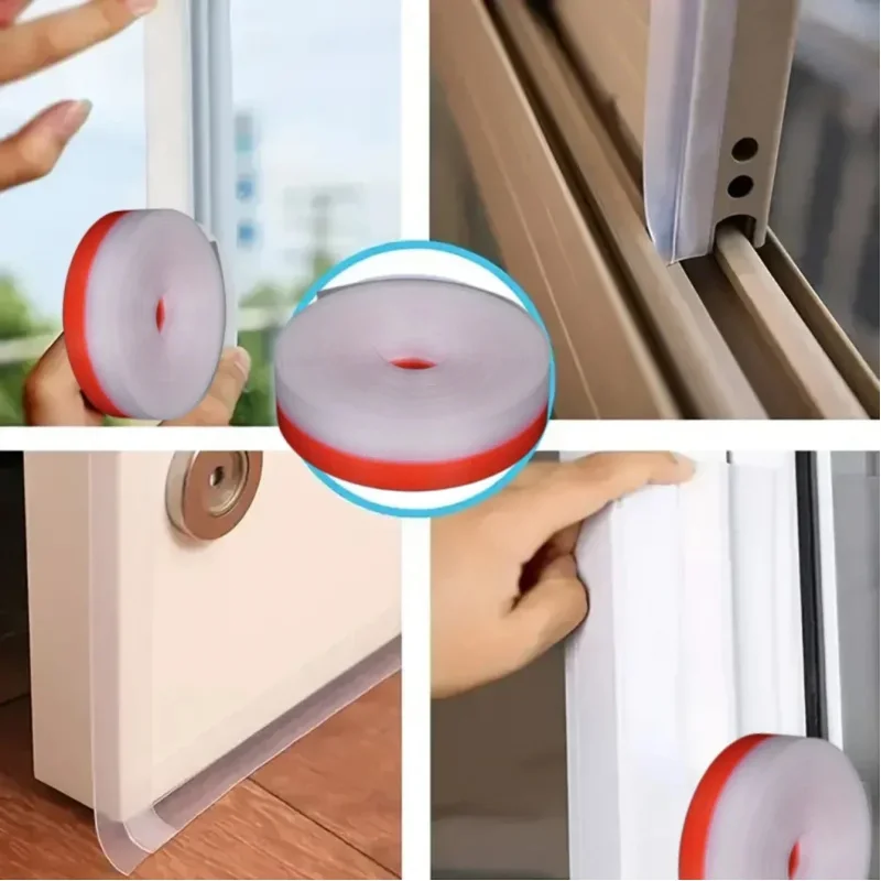 Wind resistant sealing strips for doors and windows, sliding window bottom gaps, dedicated sound insulation