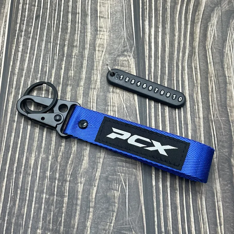 Llavero bordado para motocicleta, accesorio para HONDA PCX125 PCX150 PCX160 PCX 125 150, todos los años